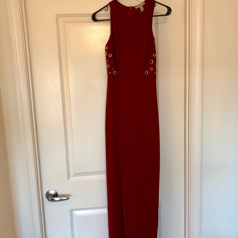 Burgundy Evening Gown by Aqua (prom or wedding)